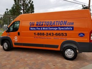Mold Removal Vehicle at a Residential Property