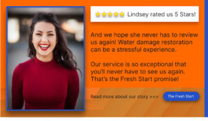 customer review - East Dallas water damage